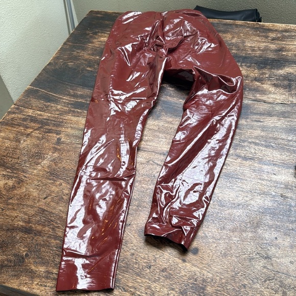 Commando Shiny Burgundy leggings faux patent leather - Picture 6 of 10